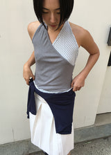 DOT HALTER SLEEVELESS