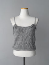 Garlic Punched Knit Bustier