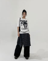 After printing loose fit short sleeves