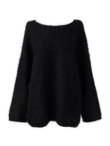 overfit mohair lips-neck knit (2color)