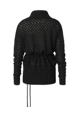 Milky wrap cardigan - black   