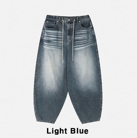Zed Cat Balloon Denim Pants
