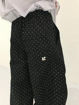 [Ritcore MADE] ミニドットワイドデニムパンツ (2c)