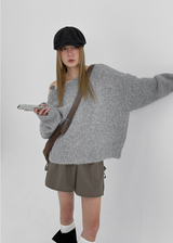 [MADE] Heldy Ribbon Fleece Banding Shorts