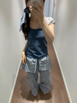 Preppy Layered Pants (2color)