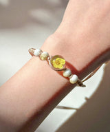 yellow flower bracelet