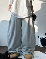 10000ソルド❤ フロントツーピンタックバルーンワイドオーバーパンツ 🩶🖤2カラー 🩶S-XL