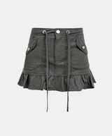Robin Frill Cargo Mini Skirt