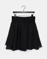 Luri Stripe Color Banding Chiffon Double Midi Flared Skirt