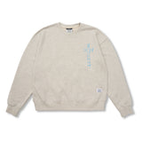 Jesus Oversized Crewneck Black / Oatmeal Melange