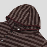 Kell Button Striped Hoodie