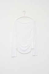 (W) Drape Hooded Top