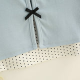 Lina Ribbon Layered Crop Top