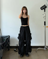 2wayナイロンカーゴパンツ (black)
