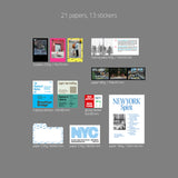 oab newyork pack / scrap sticker set