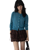 Romin Round Neck Knit Cardigan