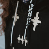 Orion patched hoodie / Black