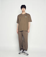 25FW ボーダーラインベーシックロゴショートスリーブTシャツ ココア
