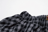 Check Balloon Skirt-Pants-Black