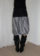 FOLD BALLOON MIDI SKIRT (2color)