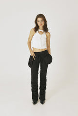 Pocket shirring pants