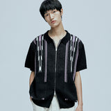 navajo ブークレニットカーディガン black
