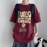 Round boxy fit short-sleeved T-shirt (3 colors) H&L