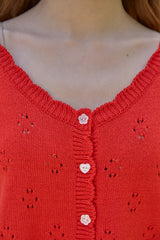 FRILL PUNCHING KNIT VEST (2 COLORS)