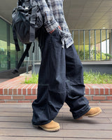 T-Pho バルーンピンタックデニムパンツ