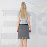 SPORTY LACE-UP T-SHIRT (SKY)