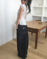 Yuki Raw Denim Balloon Pocket Pants