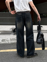 LMN Unbeige Washed Wide Denim Pants (3 colors)