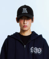 YOUTH BACK 6-PANNER CAP (BLACK)