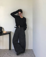 [ORIGINAL] Kinder Pigment Cargo Wide Pants