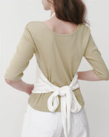 [MADE/6colors] WANT MILLED COTTON FOUR-SLEEVE T-SHIRT