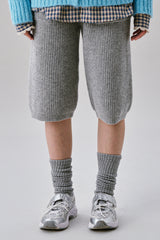 バミューダニットウールパンツ [Light Gray]