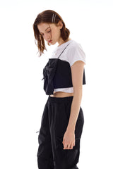 AI RIBBON BUSTIER / BLACK