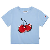 シグネチャービックチェリークロップTシャツ【スカイ】