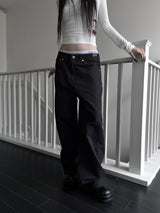obi eyelet wide pants