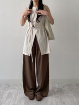 Raschel Nylon Slit Long Vest