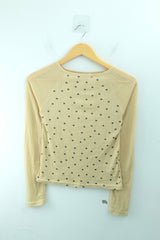 Mini dot ribbed t