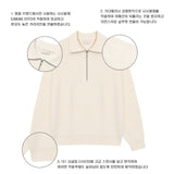 LMN Ronnie Washable Oversized Fit High-Neck Turtleneck Half Zip-Up Knitwear (7 colors)