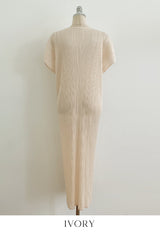 Ella Summer Pleated Maxi One Piece (Scarf Set)