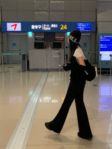 【MADE】エアポートロングブーツカットバンディングパンツ -ベーシック