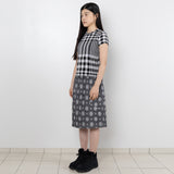 Poket Layered Skirt - Dot White