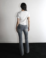 Metal Triclipse Slim Fit Bootcut Denim Pants Blue