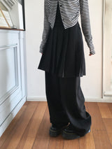 Formal Layered Pleated Skirt Pants (2c)