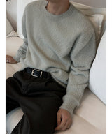 [Unisex] Angora round neck knit(7color)