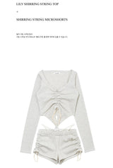 SHIRRING STRING MICROSHORTS_BLACK