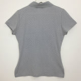 Shirring Dot Collar T-Shirt (3color)